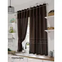 Комплект штор на ленте At Home Мируна AT207058 145x210 см вуаль цвет коричневый