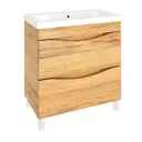 Тумба под раковину напольная Emmy дакота 70 см, цвет рустик соломенный