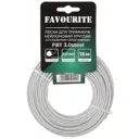 Леска для триммера Favourite FBT 3.0steel нейлон НСК толщина 3 мм сечение круг