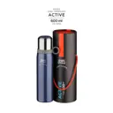 Термос 600 мл Vitax Active колба из металла цвет синий