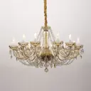 Люстра подвесная Favourite Brendy 2371-12p 12 ламп 24 м² цвет золотой