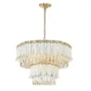 Люстра на штанге Favourite Frons 3958-9pc 9 ламп 18 м² цвет золотой