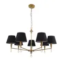 Люстра подвесная Favourite Pompous 4159-7p 7 ламп 14 м² цвет черный