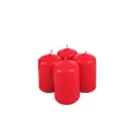 Свеча-столбик Aura 5070932-1355_RED без аромата 6 см 4 шт