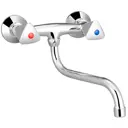 Смеситель для кухни Ex-promt Ex221.1-02 поворотный настенный излив 10 см цвет хром