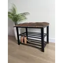 Обувница Chiwoodo 60x48x35 см 1 полка металл цвет коричневый