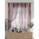 Комплект штор на шторной ленте Comfy Way Фанкровис 150x180 см цвет красный