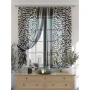 Комплект штор на шторной ленте Comfy Way Гленвиас 150x180 см цвет черный