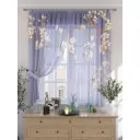 Комплект штор на шторной ленте Comfy Way Лориторис 150x180 см цвет фиолетовый