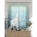 Комплект штор на шторной ленте Comfy Way Рунтавис 150x180 см цвет бирюзовый