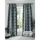 Комплект штор на шторной ленте Comfy Way Тинемвис 150x260 см цвет бирюзовый