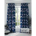 Комплект штор на шторной ленте Comfy Way Тиманикс 150x260 см цвет синий