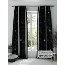 Комплект штор на шторной ленте Comfy Way Тимфикрос 150x260 см цвет черный