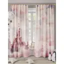 Комплект штор на шторной ленте Comfy Way Замок 150x260 см цвет розовый
