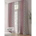 Комплект штор на шторной ленте Comfy Way Шенкролт 150x230 см цвет розовый