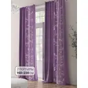 Комплект штор на шторной ленте Comfy Way Ронтлис 150x230 см цвет фиолетовый