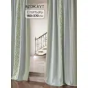 Комплект штор на шторной ленте Comfy Way Ролверос 150x270 см цвет зеленый