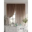 Комплект штор на шторной ленте Comfy Way Тимарис 150x160 см цвет бежевый