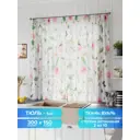 Тюль на шторной ленте Comfy Way Линфорт - 683 300x150 см цвет белый