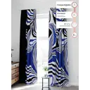 Комплект штор на шторной ленте Comfy Way Ронетриол 150x300 см цвет синий