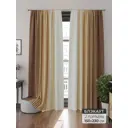 Комплект штор 2 шт на ленте Comfy Way Дейрил CW905007 150x230 см блэкаут цвет коричневый