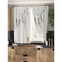 Комплект штор на ленте At Home Бонурси AT961110 150x180 см вуаль цвет серый