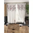 Комплект штор на ленте At Home Рубиан AT961118 150x180 см вуаль цвет серый