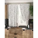 Комплект штор на ленте At Home Ольвас AT961033 150x180 см вуаль цвет серый