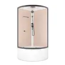 Душевая кабина Domani-Spa Simple 110 high DS01Sm110HPcCl00.Gt-V1.2-Black.MP.P. высокий поддон Pink стенки прозрачное стекло графит профиль 100x100x218