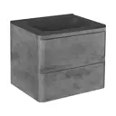 Тумба с раковиной Vincea Vico 600 Black Beton VMC-2V600BT VCB-2VP600B 60