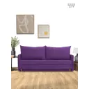 Раскладной диван Cityhd прямой диван 200x77x74 см велюр цвет фиолетовый
