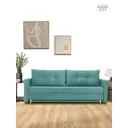 Раскладной диван Cityhd прямой диван 272x77x74 см велюр цвет бирюзовый