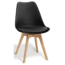 Стул Hesby Essence fusion 47x81x55 см искусственная кожа цвет черный