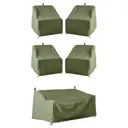 Комплект чехлов Tplus для кресел 1010x960x950/720 мм 4 шт оксфорд 210 олива