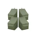 Чехлы Tplus на стулья со спинкой 510x560x900 мм 4 шт оксфорд 210 олива