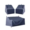 Комплект чехлов Tplus для кресел 1010x960x950/720 мм 2 шт оксфорд 210 синий