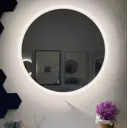 Зеркало для ванной Alfa mirrors Светлана 60 Svet-6Vzd с подсветкой 60x60см