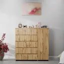 Комод Letta № 9 5 ящиков 120x50.20x117.60 ЛДСП цвет дуб вотан