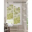 Рулонная штора At home Растиро 52x170 см цвет зеленый