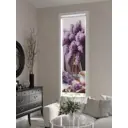 Рулонная штора At home Рисенрис 52x170 см цвет фиолетовый/бежевый/белый/коричневый