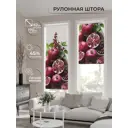 Рулонная штора At home Кенитрилас 62x170 см цвет белый/зеленый/розовый/фиолетовый