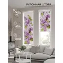 Рулонная штора At home Санвирсен 52x170 см цвет белый/зеленый/фиолетовый