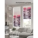 Рулонная штора At home Кларвиорт 62x170 см цвет бежевый/красный/серый/розовый/фиолетовый
