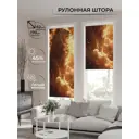 Рулонная штора At home Бетта 62x170 см цвет коричневый/оранжевый