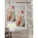 Рулонная штора At home Бетта 62x170 см цвет бежевый/розовый