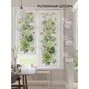 Рулонная штора At home Бетта AT772228 62x170 см цвет зеленый/белый