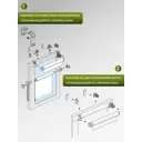 Рулонная штора At home Анимаис AT773433 52x170 см цвет синий/бронза