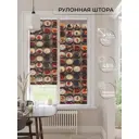 Рулонная штора At home Чокотасса 52x170 см цвет разноцветный