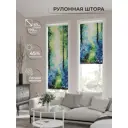 Рулонная штора At home Фрезис AT777619 57x170 см цвет белый/зеленый/синий/серый