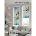 Рулонная штора At home Фрезис AT777843 57x170 см цвет бежевый/белый/зеленый/синий